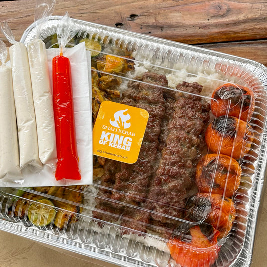 Kebab Platter w/ Local Rice